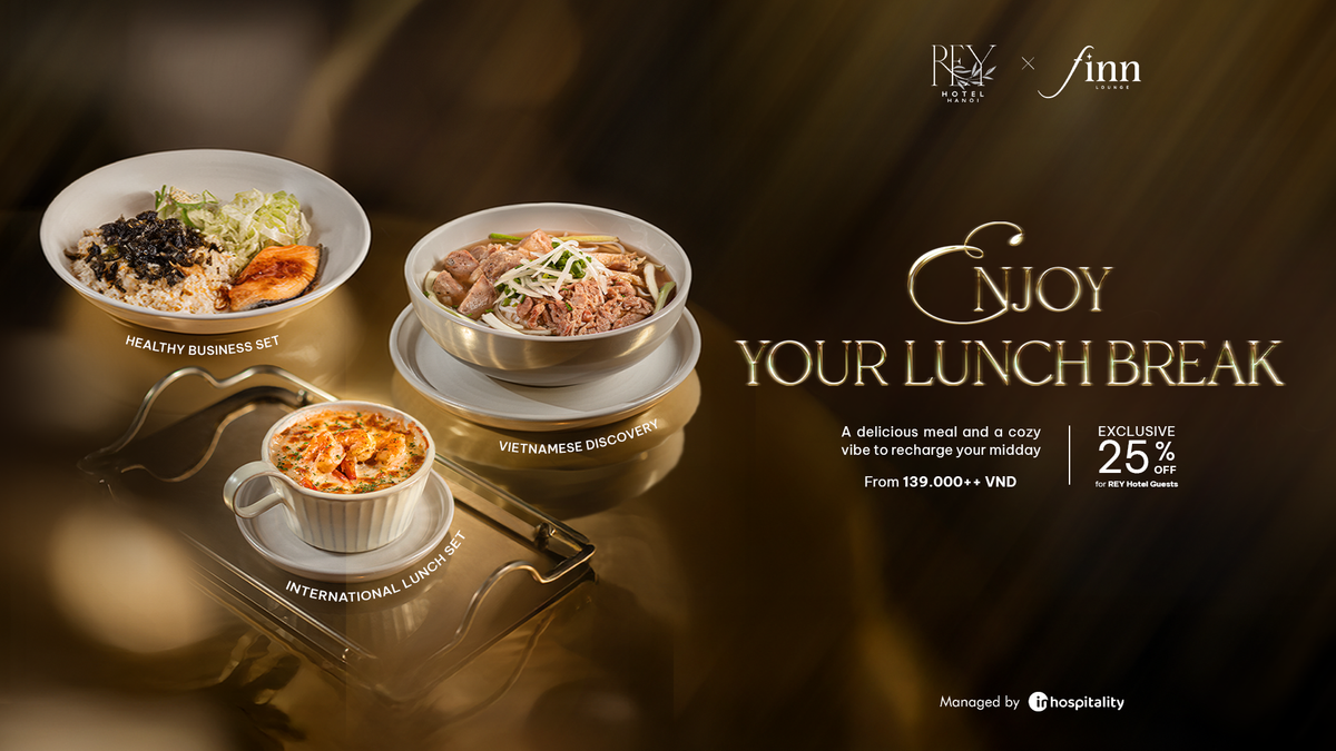 Ưu đãi 25% bữa trưa tại Finn Lounge
